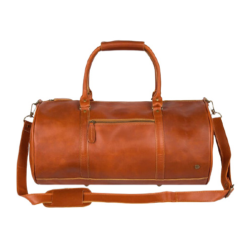 Leather travel bag